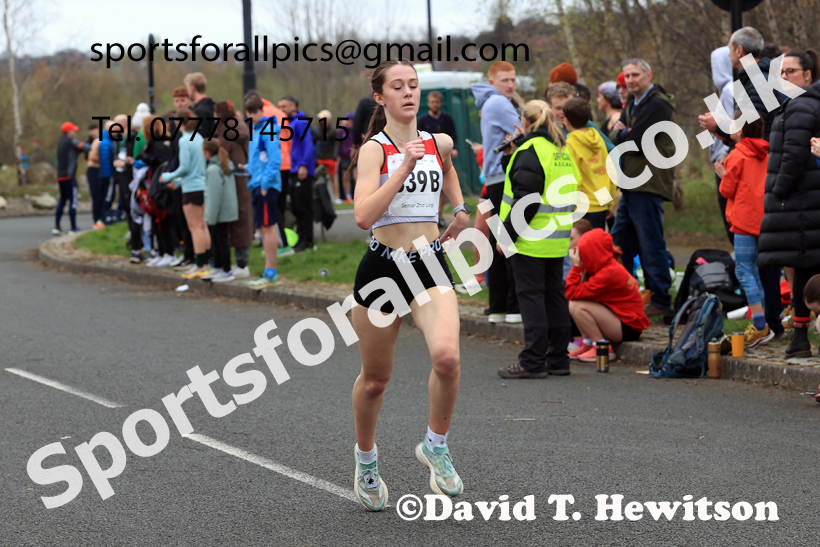 Senior Womens relay, 2026 Elswick Harriers Good Friday Road Relays and Young Athletes, Newburn,  Newcastle upon Tyne. Photo: David T. Hewitson/Sports for All Pics